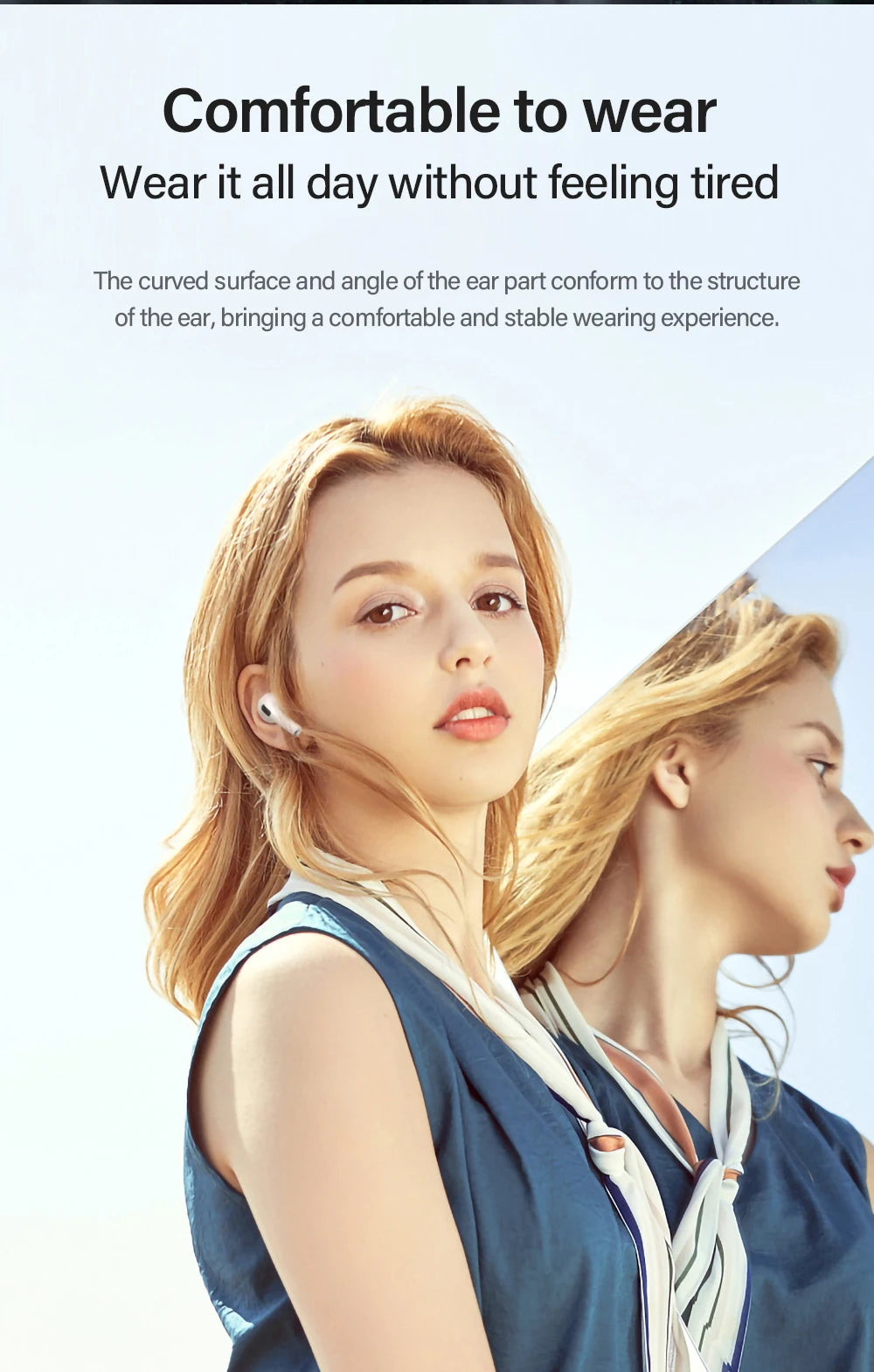 Lenovo LP40 TWS Wireless Earbuds – Bluetooth 5.0 In-Ear Headphones with Mic