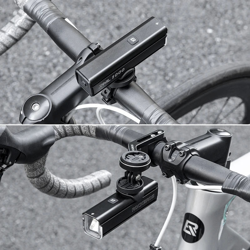 ROCKBROS RHL1000 Bike Front Light – 1000LM, IPX6, USB-C Rechargeable