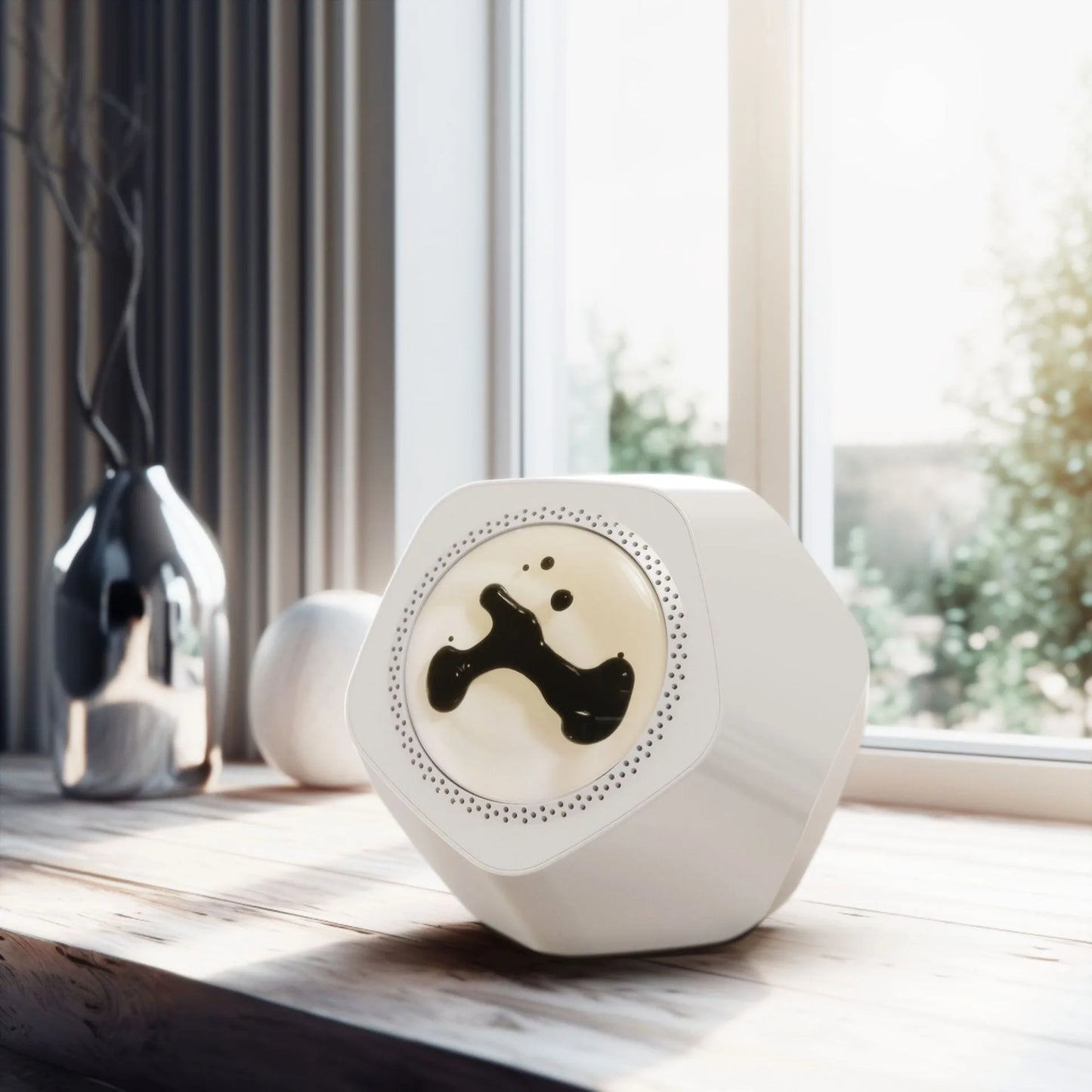 Ferrofluid Rhythm Speaker — Magnetic Fluid Desk Speaker with Music Sync Lamp