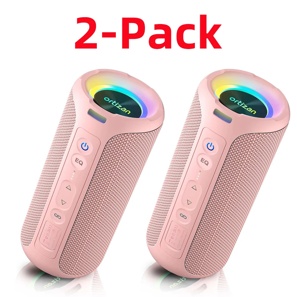 Ortizan X8 Pro 40W Bluetooth Speaker – IPX7 Waterproof, 30H Battery, Portable Outdoor