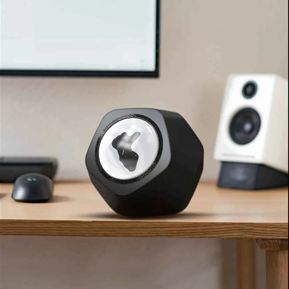 Ferrofluid Rhythm Speaker — Magnetic Fluid Desk Speaker with Music Sync Lamp