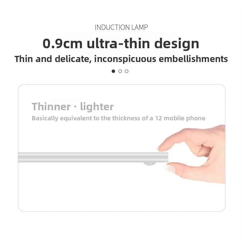 Magnetic LED Under Cabinet Light – Motion Sensor & Rechargeable