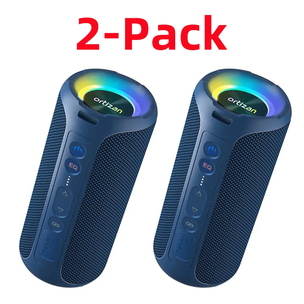 Ortizan X8 Pro 40W Bluetooth Speaker – IPX7 Waterproof, 30H Battery, Portable Outdoor