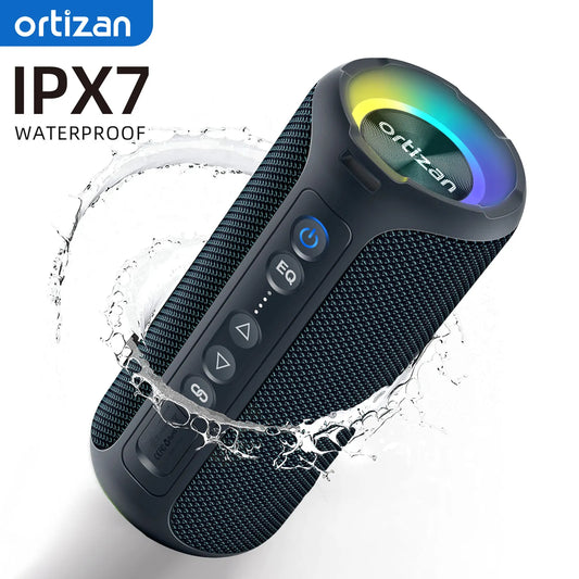 Ortizan X8 Pro 40W Bluetooth Speaker – IPX7 Waterproof, 30H Battery, Portable Outdoor