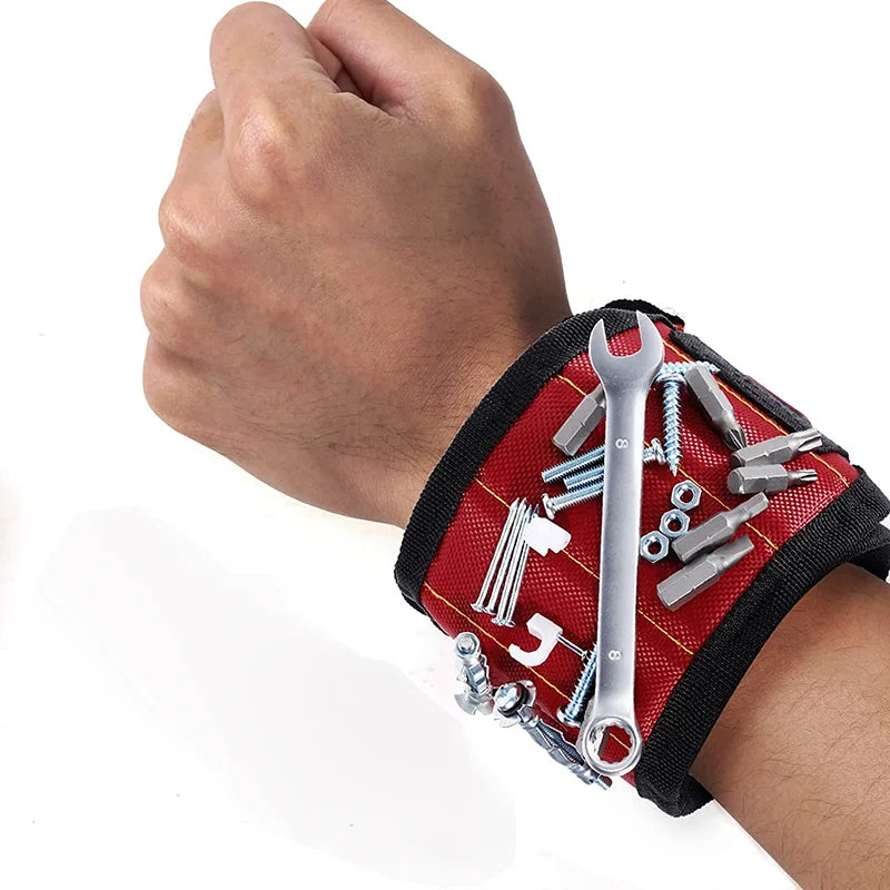 Magnetic Wristband Tool Holder – Holds Screws, Nails & Drill Bits
