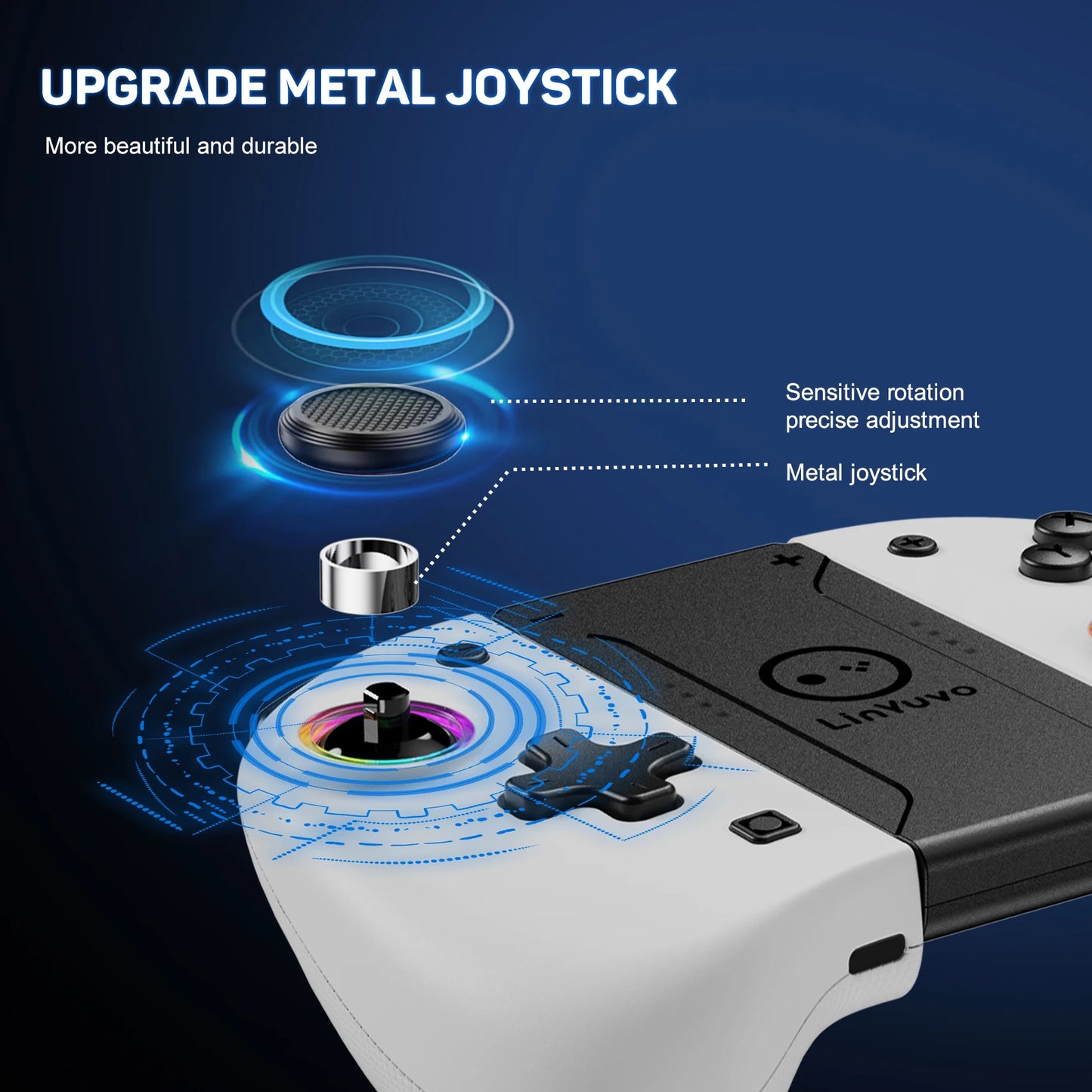 AyeBeau Wireless Controller for Nintendo Switch, OLED & Lite – Hall Effect Joysticks, Gyro, RGB