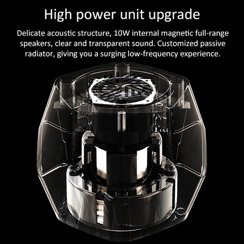 Ferrofluid Rhythm Speaker — Magnetic Fluid Desk Speaker with Music Sync Lamp