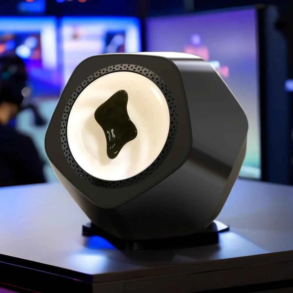 Ferrofluid Rhythm Speaker — Magnetic Fluid Desk Speaker with Music Sync Lamp