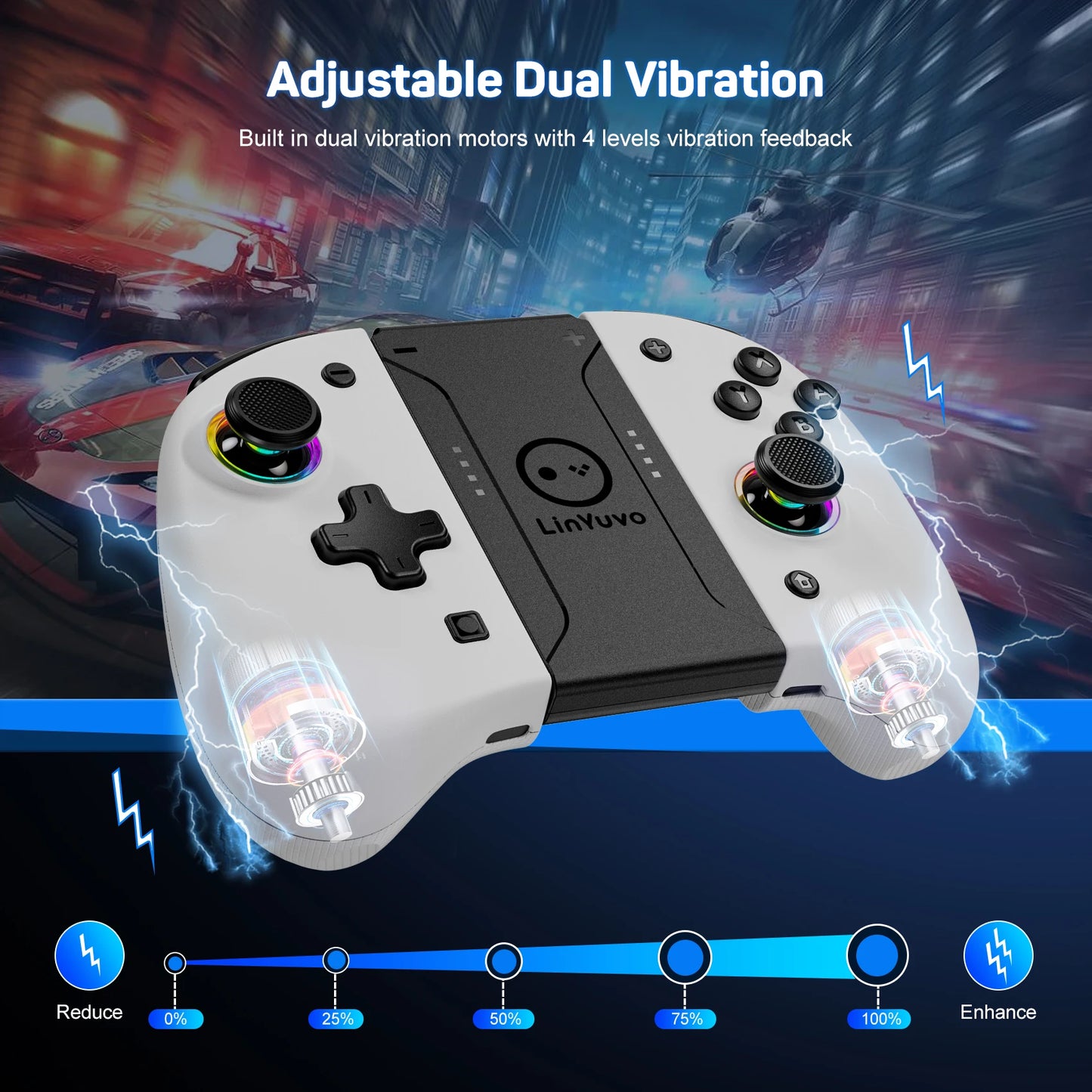 AyeBeau Wireless Controller for Nintendo Switch, OLED & Lite – Hall Effect Joysticks, Gyro, RGB