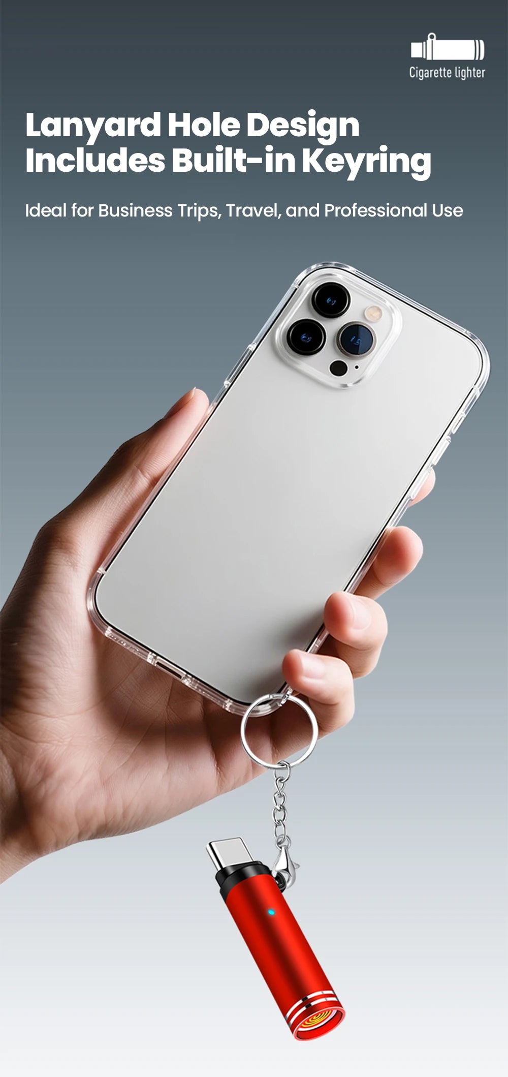 Mini Type-C Lighter – USB-C Electric Lighter for iPhone & Android - Unknown Supply
