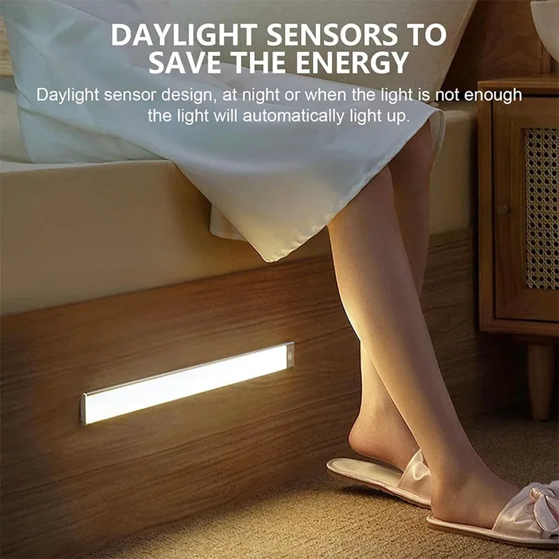 Magnetic LED Under Cabinet Light – Motion Sensor & Rechargeable