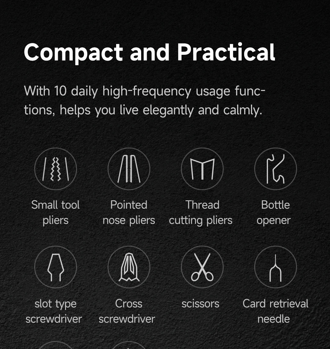 NexTool Mini Sailor Pliers Lite 10 In 1 Folding EDC Multi Tool Scissors Screwdriver Outdoor Portable Equipment Hand Tools